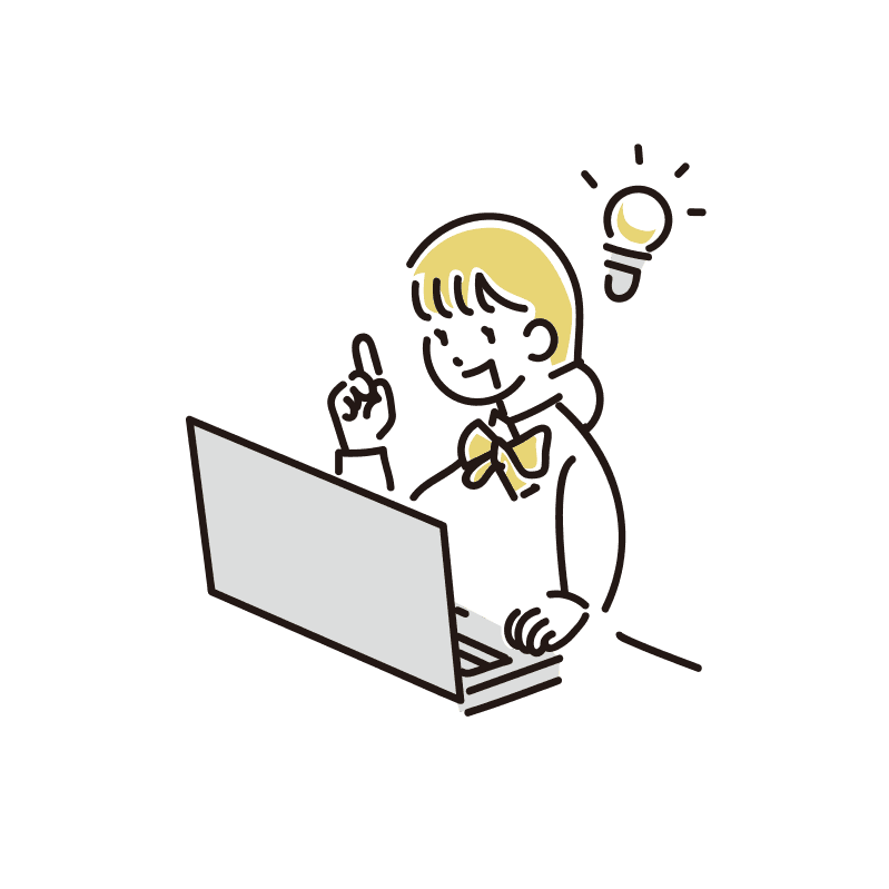 活動方針と優先順位を整理について相談後に喜んでいるクリエイターのイラスト
