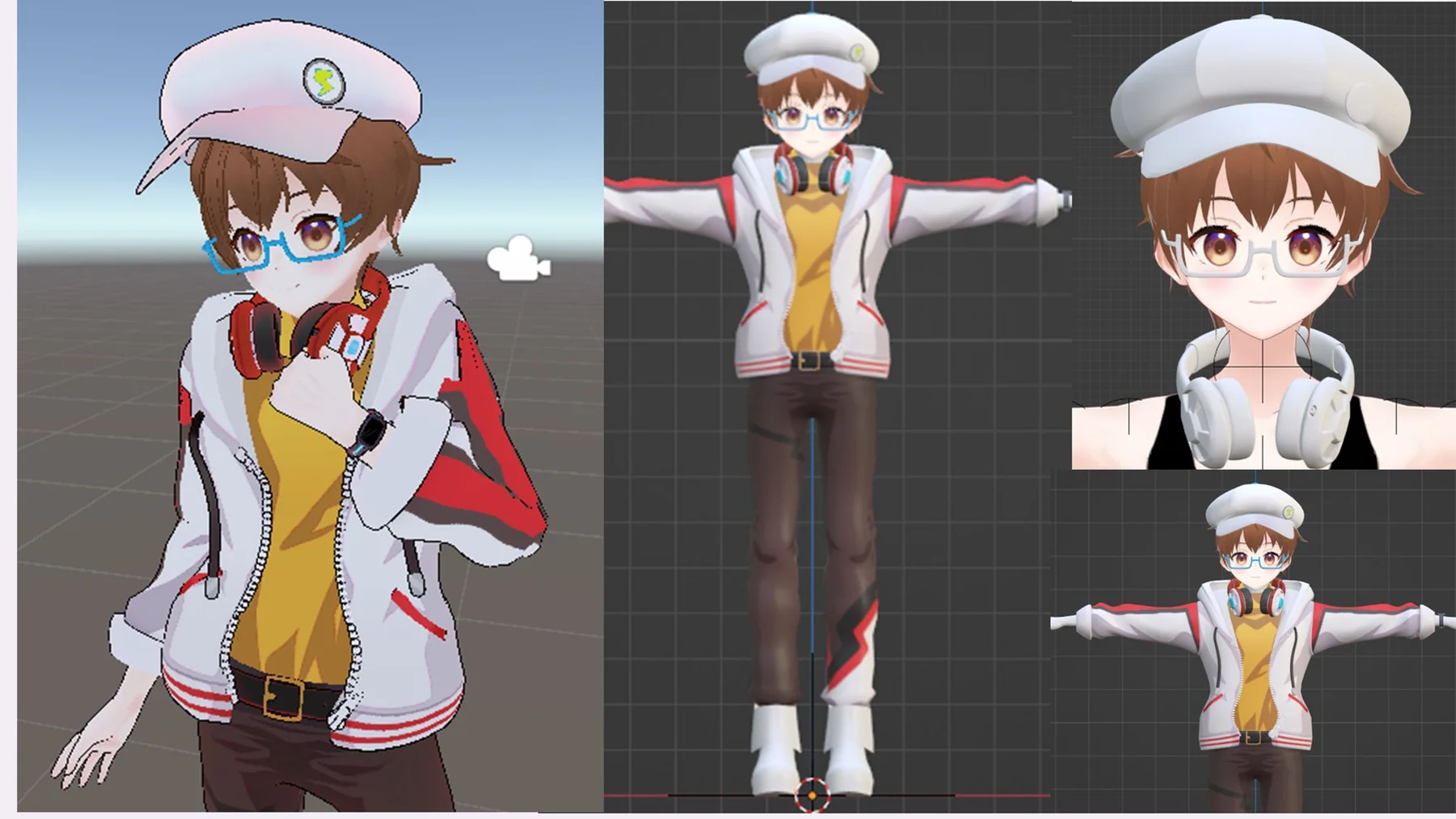 VRChat向け3D衣装モデリング制作実績