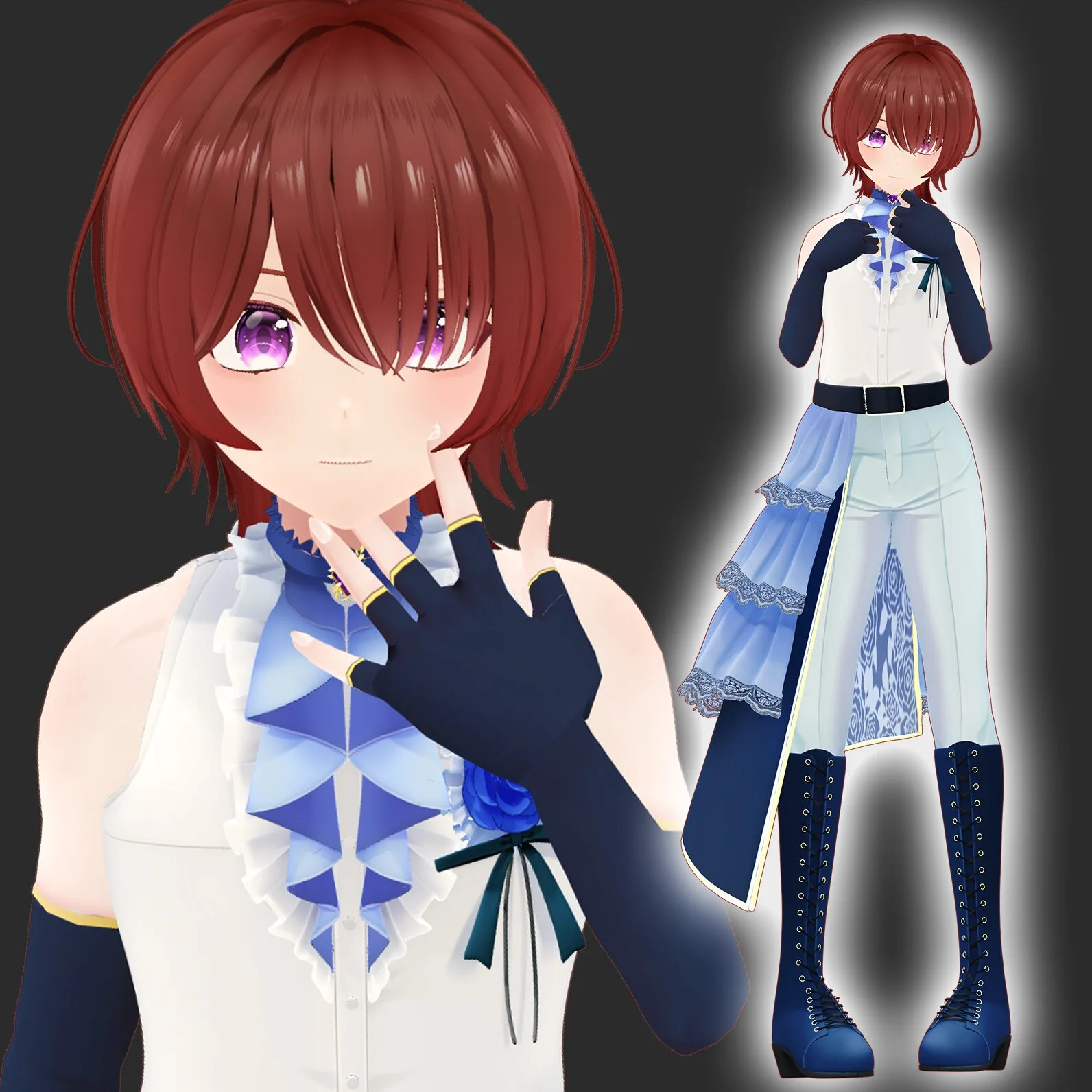 VRChat向け3D衣装モデリング制作実績